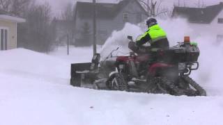 Snowblower ATV on Tracks [upl. by Rhtaeh842]