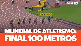 Mundial de Atletismo FINAL 100 metros victoria de Christian Coleman [upl. by Mikeb673]