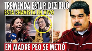 Así ESTA CHAVISTA recibió arrolladora GOLPIZA por decir INSULTAR a ERIK PRICE y MARIA CORINA [upl. by Selmore552]