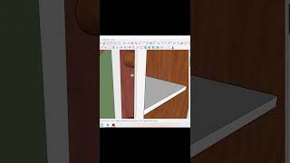 Create a wooden showcase in Sketchup Speedbuild modern design in Sketchup tutorialforbeginners [upl. by Aiki518]