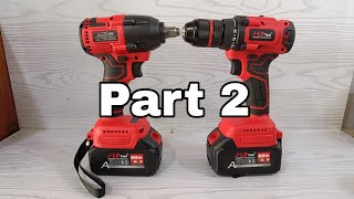 Uji performa impact wrench dan bor cordless JLD PAKET COMBO [upl. by Sirehc]