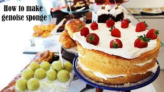 How to make Genoise sponge cake vanilla recipes [upl. by Alexa]