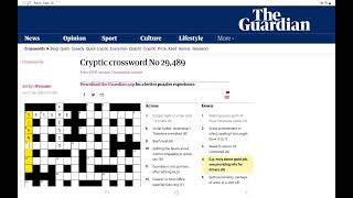 Guardian Cryptic Crossword Monday 16 September 2024 [upl. by Tisbe]