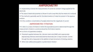 Amperometry and Biamperometry [upl. by Bunker]