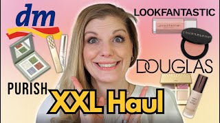 XXL Beauty Haul 💸 dm Douglas Lookfantastic Purish amp Co leer gekauft 💸 amp Verlosung [upl. by Berfield]