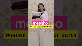 Woolen leggings from meesho shorts youtubeshorts pranjalrajput [upl. by Otreblon]