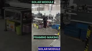 FRAMING MAKING ALUMINIUM MATERIAL SOLAR MODULEsolarenergysystem [upl. by Casady796]