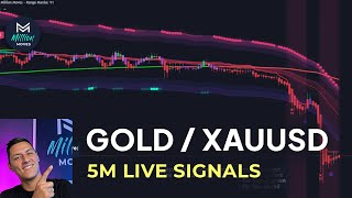 🔴Live GOLD 5Minute Trading Signals  5m XAUUSD Chart  Buy and Sell indicator [upl. by Ehman]