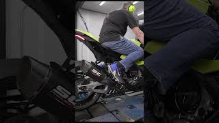 SCProject WSBK SC1R Full System  BMW M1000RR motovationusa scproject dyno m1000rr bikelife [upl. by Barden]