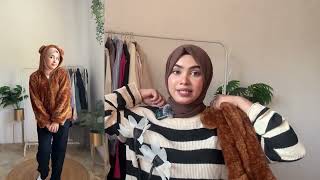 Winter outfit haul 🧥‼️ trenchcoat  hoodie  leather jacket amp more 😍  LULU ARWA HAUL [upl. by Giorgia]