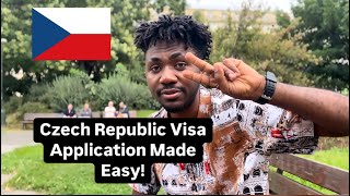 Czech Republic Visa Application Made Easy europe travel czech african study nigerianineurope [upl. by Darton]