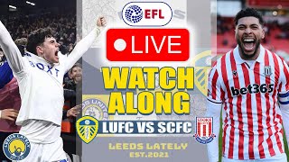 LEEDS UNITED VS STOKE CITY LIVE ACTION WITH ANALYSIS [upl. by Tnerb]