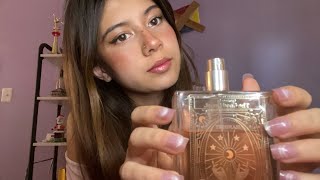 ASMR my perfume and candle collection tapping water sounds rambling [upl. by Mallon]