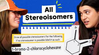 Drawing All Possible Stereoisomers For 1bromo2chlorocyclohexane [upl. by Clarke97]