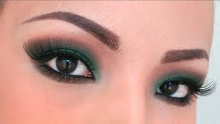 Simple Green Smokey Eye Tutorial [upl. by Razec211]