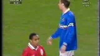 Duncan Ferguson throwing Paul Ince to the floor [upl. by Wilsey]