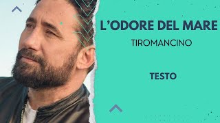 Lodore del mare  Tiromancino  Testo [upl. by Noam]