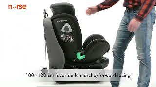 Cruiser 360º iSize 40150cm 012 years All Stages Car Seat [upl. by Powder]