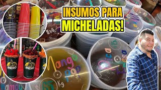 INSUMOS PARA MICHELADAS🥃🍻 micheladas para negocio 🍺😃¿Donde comprar TAMARINDOS para micheladas [upl. by Thorwald]