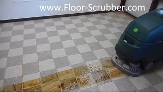 Nobles SS5 Floor Scrubber Cleaning Machine Demo [upl. by Sane572]