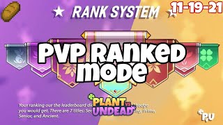 Ranked mode sa PVP  PVU  Plant vs Undead Updates [upl. by Adlig]