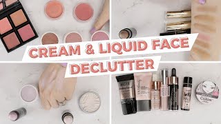 Cream Face Products Declutter Blush Bronzer Highlighter [upl. by Enitsuga]