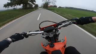 Ktm exc 525 Supermoto  acceleration  After work round  top Speed [upl. by Aisenet]