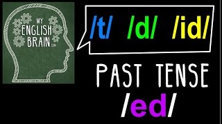 Past Tense ed Pronunciation My English Brain [upl. by Adnorrehs]