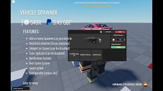 Vehicle Spawner V1 Showcase OLD [upl. by Nilhtac]