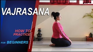 Vajrasana  Yoga for beginners  yoga for good digestion [upl. by Adnolehs]