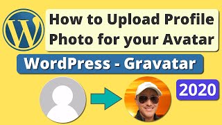 How to Change Admin Author Profile Picture in WordPress  Gravatar Avatar  2020 [upl. by Reniti]