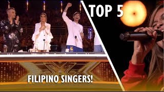 TOP 5 Most AMAZING FILIPINO SINGERS EVER ON X FACTOR UK [upl. by Aneert]