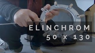 Unboxing  Montage Elinchrom stripbox 50x130 cm avec speedring [upl. by Trotta348]