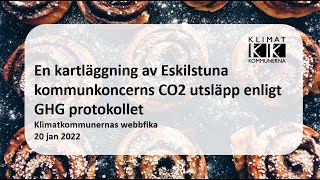 Webbfika En kartläggning av Eskilstuna kommunkoncerns CO2 utsläpp enligt GHG protokollet 20 jan [upl. by Asta877]