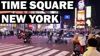 1000 DIRT BIKES TAKE OVER TIME SQUARE NEW YORK 2022 [upl. by Yvette22]