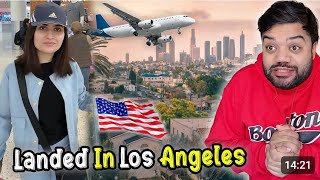 Reft New york and Landed ln Los Angeles 😍🇺🇸 l Unitid sates of Ameri [upl. by Ayoral]