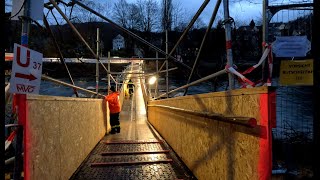 Brückenschäden in Nachrodt Wibblingwerde im Feb 2024 Umleitung der A45 bei Lüdenscheid [upl. by Horacio]