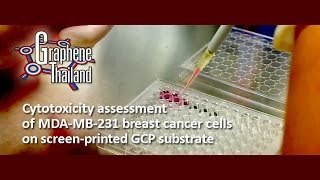 GT Cytotoxicity assessment of MDAMB231 breast cancer cells on screenprinted GCP substrate [upl. by Bloch]