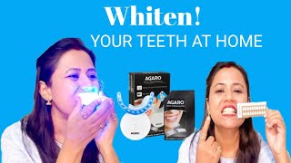 Agaro Dazzle Teeth Whitening Kit  Get whiter teeth in 7 days Nilu Prakash [upl. by Lucita]