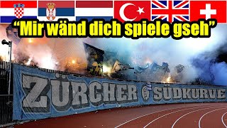 FC Zürich Chant With Translated Lyrics quotMir wänd dich spiele gsehquot  Zürcher Südkurve  Switzerland [upl. by Francine]