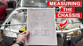 Finding Hidden Frame Damage Is The Chassis Straight  Impreza GF8 Build EP 14 [upl. by Nilyac789]