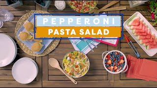 Pepperoni Pasta Salad  Easy Home Made Recipe [upl. by Arded]