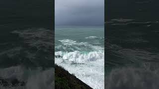 Huge waves in Nazare Portugal travel nazare portugal waves giant [upl. by Opiuuk]