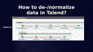 How to normalize data in Talend [upl. by Oliviero]