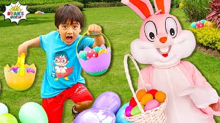 Huge Easter eggs Hunt with Ryan and the Easter Bunny [upl. by Hilar795]