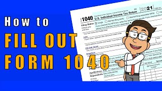 How to Fill Out Form 1040  Preparing your Taxes  Money Instructor [upl. by Rochemont]