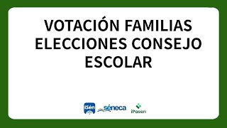 Votación familias consejo escolar [upl. by Armillia]