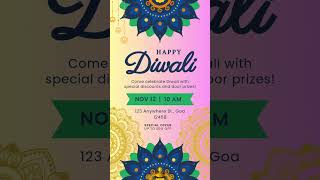 Diwali Sales advertisement I दिवाली बिक्री विज्ञापन [upl. by Aldrich]