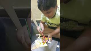 Making lord Jagannath idol with cardboard and colouring to be continuedjagannath like subscribe 👍 [upl. by Aiseneg]