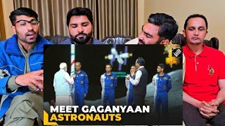 Indias 4 astronauts forGaganyaan mission revealedPM Modi bestows astronautwings [upl. by Nedah]